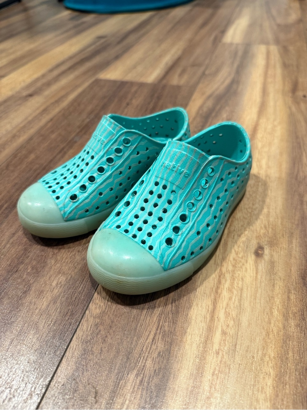 Native Kids Turquoise Slip-On Water Shoes
